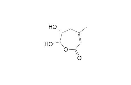 (6R)-6,7-dihydroxy-4-methyl-6,7-dihydrooxepin-2(5H)-one