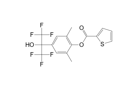 2,6-Dimethyl-4-[2,2,2-trifluoro-1-hydroxy-1-(trifluoromethyl)ethyl]phenyl 2-thiophenecarboxylate