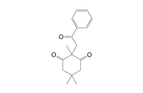 2,5,5-TRIMETHYL-2-ACETOPHENYL-CYCLOHEXA-1,3-DIONE