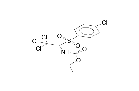 1-(4-chlorophenylsulphonyl)-1-ethoxycarbamido-2,2,2-trichloroethane