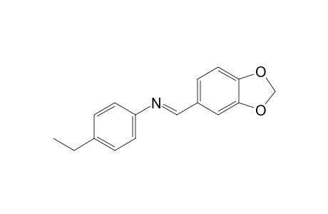 p-ethyl-N-piperonylideneaniline