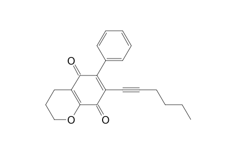 6-Phenyl-7-(hexynyl)tetrahydrochromen-5,8-dione
