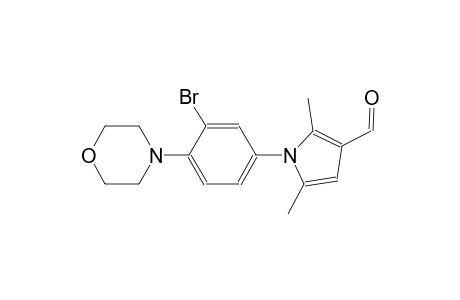 1-[3-bromo-4-(4-morpholinyl)phenyl]-2,5-dimethyl-1H-pyrrole-3-carbaldehyde