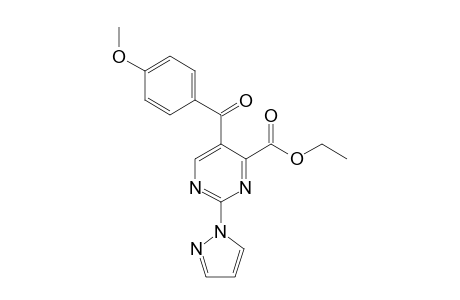 Ethyl 5-(4-Methoxybenzoyl)-2-(1H-pyrazol-1-yl)pyrimidine-4-carboxylate