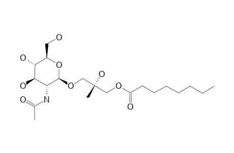 (2S)-3-CAPRIOYLOXY-2-HYDROXY-2-METHYLPROPYL-2-ACETAMIDO-2-DEOXY-BETA-D-GLUCOPYRANOSIDE