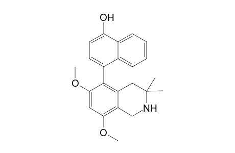 5-(4'-Hydroxynaphthyl)-3,3-dimethyl-6,8-dimethoxy-1,2,3,4-tetrahydroisoquinoline
