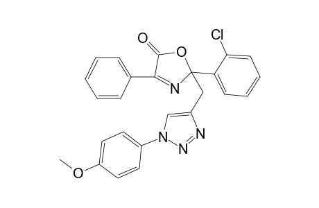 2-(2-Chlorophenyl)-2-((1-(4-methoxyphenyl)-1H-1,2,3-triazol-4-yl)methyl)-4-phenyloxazol-5(2H)-one