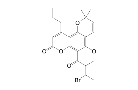 6-(3-BROMO-2-METHYLBUTANOYL)-5-HYDROXY-2,2-DIMETHYL-10-PROPYL-2H,8H-BENZO-[1,2-B:3,4-B']-DIPYRAN-8-ONE