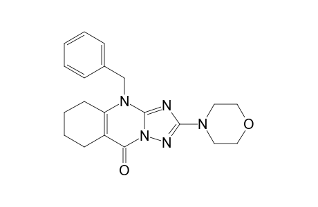 4-(benzyl)-2-morpholino-5,6,7,8-tetrahydro-[1,2,4]triazolo[5,1-b]quinazolin-9-one