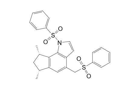(6R,8S)-1-(benzenesulfonyl)-4-(benzenesulfonylmethyl)-6,8-dimethyl-7,8-dihydro-6H-cyclopenta[g]indole