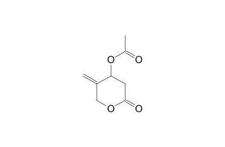 acetic acid (2-keto-5-methylene-tetrahydropyran-4-yl) ester