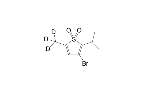 3-Bromanyl-2-propan-2-yl-5-(trideuteriomethyl)thiophene 1,1-dioxide