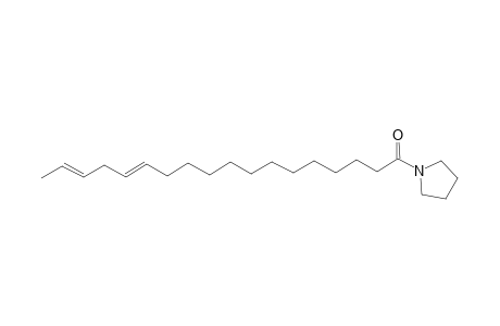 Pyrrolidine, 1-(1-oxo-13,16-octadecadienyl)-