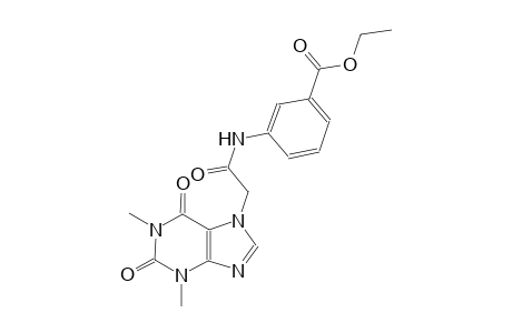 ethyl 3-{[(1,3-dimethyl-2,6-dioxo-1,2,3,6-tetrahydro-7H-purin-7-yl)acetyl]amino}benzoate