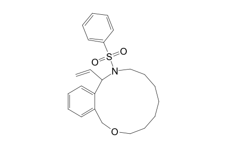 1-Vinyl-N-phenylsulfonyl-2-aza-10-oxacyclobenzotridecene