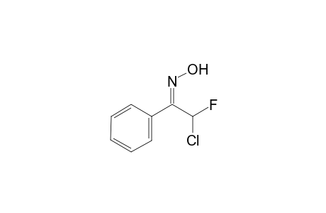 2-Chloro-2-fluoro-1-phenylethanone oxime