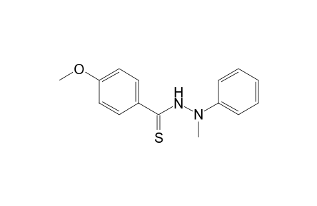 Benzenecarbothioic acid, 4-methoxy-, 2-methyl-2-phenylhydrazide