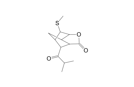 2-Methylthio-4-(isoproplcarbonyl)-7-oxatricyclo[3.2.1.1(3,8)]nonan-6-one