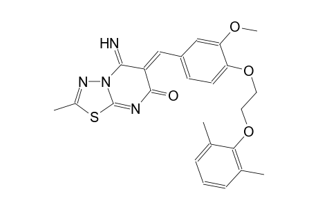 7H-[1,3,4]thiadiazolo[3,2-a]pyrimidin-7-one, 6-[[4-[2-(2,6-dimethylphenoxy)ethoxy]-3-methoxyphenyl]methylene]-5,6-dihydro-5-imino-2-methyl-, (6Z)-