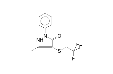 1-PHENYL-3-METHYL-4-(1-TRIFLUOROMETHYLVINYLTHIO)PYRAZOL-5-ONE