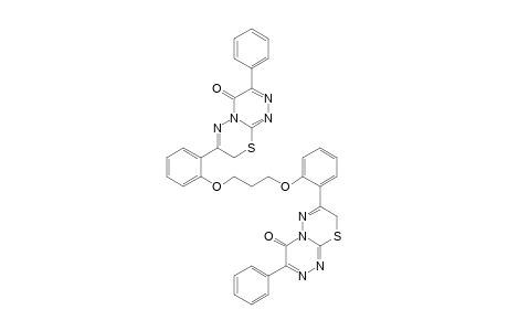 1,3-Bis{2-(3-phenyl-[1,2,4]triazino[3,4-b][1,3,4]thiadiazin-4(8H)-on-7-yl)phenoxy}-propane