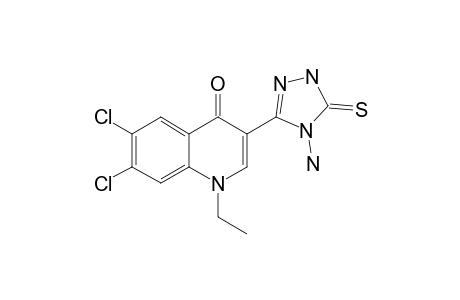 3-(4-AMINO-5-THIOXO-4,5-DIHYDRO-1H-1,2,4-TRIAZOL-3-YL)-6,7-DICHLORO-1-ETHYL-1,4-DIHYDRO-4-OXOQUINOLINE