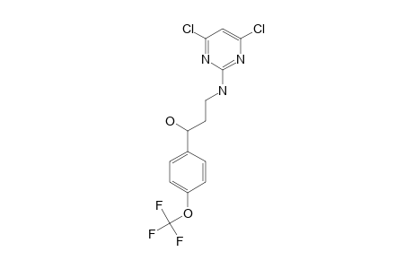 4,6-DICHLORO-2-[3'-HYDROXY-3'-(4''-TRIFLUOROMETHOXYPHENYL)-PROPYLAMINO]-PYRIMIDINE