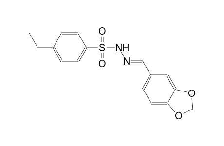 N'-[(E)-1,3-benzodioxol-5-ylmethylidene]-4-ethylbenzenesulfonohydrazide