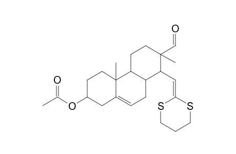 2-Phenanthrenecarboxaldehyde, 7-acetoxy-2,4b-dimethyl-1,2,3,4,4a,4b,5,5,7,8,10,10a-dodecahydro-1-(1,3-dithian-2-ylidenemethyl)-