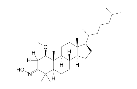 (E)-1.beta.-Methoxy-4,4-dimethyl-5-.alpha.-cholestan-3-one oxime