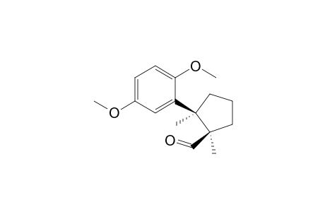 cis-2-(2,5-Dimethoxyphenyl)-1,2-dimethylcyclopentanecarbaldehyde