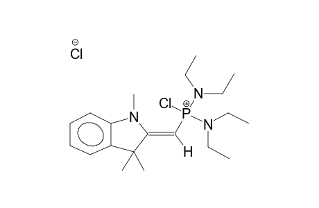 TETRAETHYLDIAMIDO(1,3,3-TRIMETHYLINDOLIN-2-YLIDENEMETHYL)CHLOROPHOSPHONIUM CHLORIDE