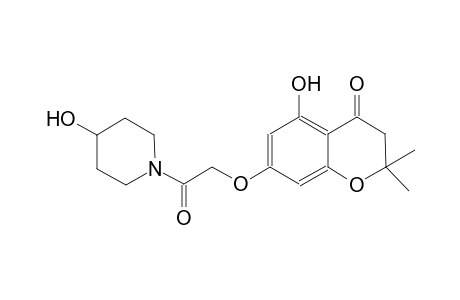 4H-1-benzopyran-4-one, 2,3-dihydro-5-hydroxy-7-[2-(4-hydroxy-1-piperidinyl)-2-oxoethoxy]-2,2-dimethyl-