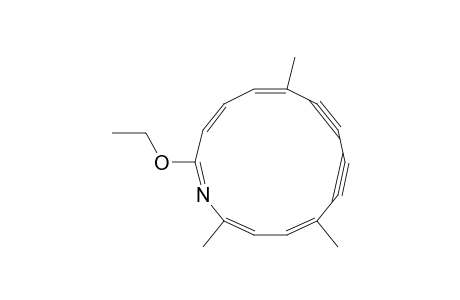Azacyclotetradeca-1,3,5,11,13-pentaene-7,9-diyne, 2-ethoxy-6,11,14-trimethyl-, (E,E,E,Z,Z)-