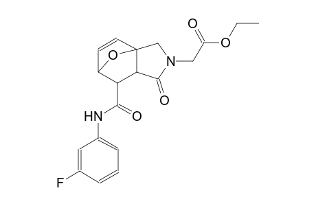 ethyl 2-{6-[(3-fluorophenyl)carbamoyl]-4-oxo-10-oxa-3-azatricyclo[5.2.1.0¹,⁵]dec-8-en-3-yl}acetate