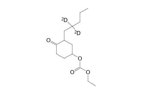 Ethyl 4-oxo-3-(2,2-dideutero-pentyl)cyclohexyl carbonate