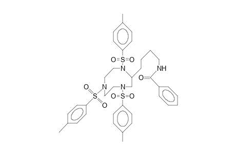 2-(4-Benzamido-butyl)-1,4,7-tris(toluene-P-sulfonyl)-1,4,7-triaza-cyclononane