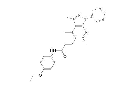 1H-pyrazolo[3,4-b]pyridine-5-propanamide, N-(4-ethoxyphenyl)-3,4,6-trimethyl-1-phenyl-