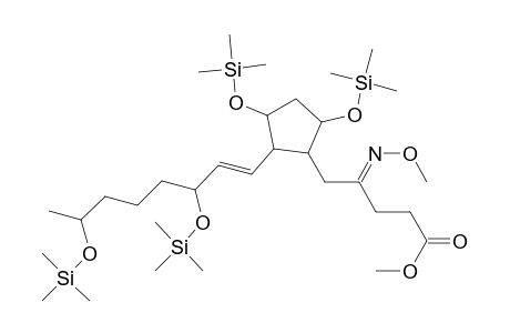 4-(methoxyimino)-5-(2-(3,7-di(trimethylsiloxy)-1-octenyl)-3,5-di(trimethylsiloxy)cyclopentyl)pentanoic acid methyl ester