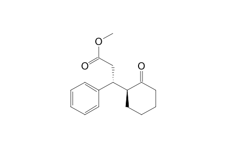 Benzenepropanoic acid, .beta.-(2-oxocyclohexyl)-, methyl ester, [S-(R*,S*)]-