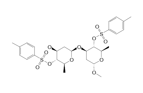 METHYL-2,6-DIDEOXY-3-O-(2,6-DIDEOXY-4-O-(PARA-TOLYLSULFONYL)-BETA-D-ARABINO-HEXOPYRANOSYL)-4-O-(PARA-TOLYLSULFONYL)-ALPHA-D-ARABINO-HEXOPYRANOSIDE