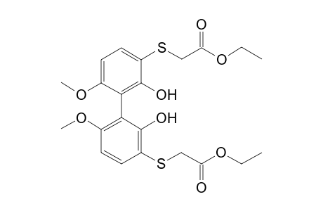 (M)-Ethyl 2-(3-{3-[(ethoxycarbonyl)methylthio]-2-hydroxy-6-methoxyphenyl}-2-hydroxy-4-methoxyphenylthio)acetate