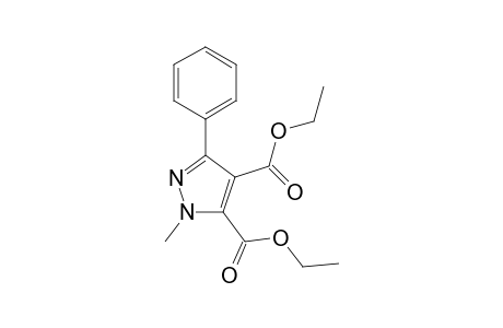 1H-Pyrazole-4,5-dicarboxylic acid, 1-methyl-3-phenyl-, diethyl ester