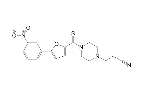 3-(4-{[5-(3-nitrophenyl)-2-furyl]carbothioyl}-1-piperazinyl)propanenitrile