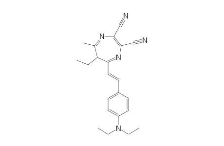 5-[(E)-2-[4-(diethylamino)phenyl]vinyl]-6-ethyl-7-methyl-6H-1,4-diazepine-2,3-dicarbonitrile