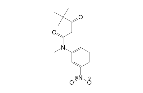 Pentanamide, N,4,4-trimethyl-N-(3-nitrophenyl)-3-oxo-
