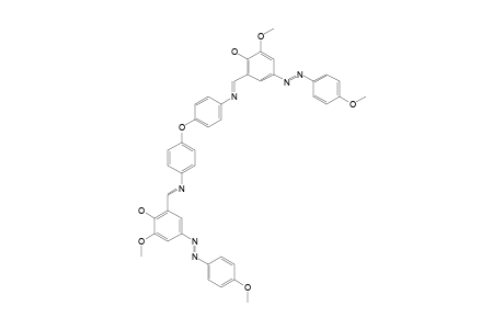 BIS-[5-(4-METHOXYPHENYLAZO)-2-HYDROXY-3-METHOXYBENZALDEHYDE]-4,4'-DIIMINOPHENYLETHER