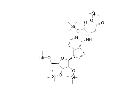 Aspartic acid, N-[9-[2,3,5-tris-O-(trimethylsilyl)-.beta.-D-ribofuranosyl]-9H-purin- 6-yl]-, bis(trimethylsilyl) ester