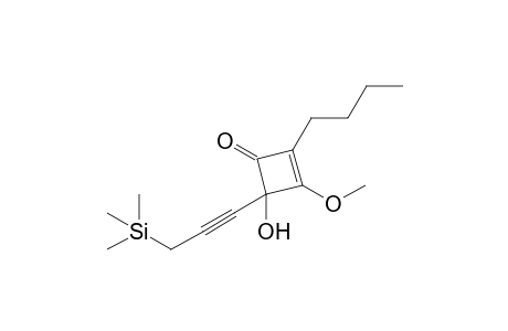 2-Butyl-3-methoxy-4-oxidanyl-4-(3-trimethylsilylprop-1-ynyl)cyclobut-2-en-1-one