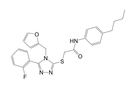 N-(4-butylphenyl)-2-{[5-(2-fluorophenyl)-4-(2-furylmethyl)-4H-1,2,4-triazol-3-yl]sulfanyl}acetamide